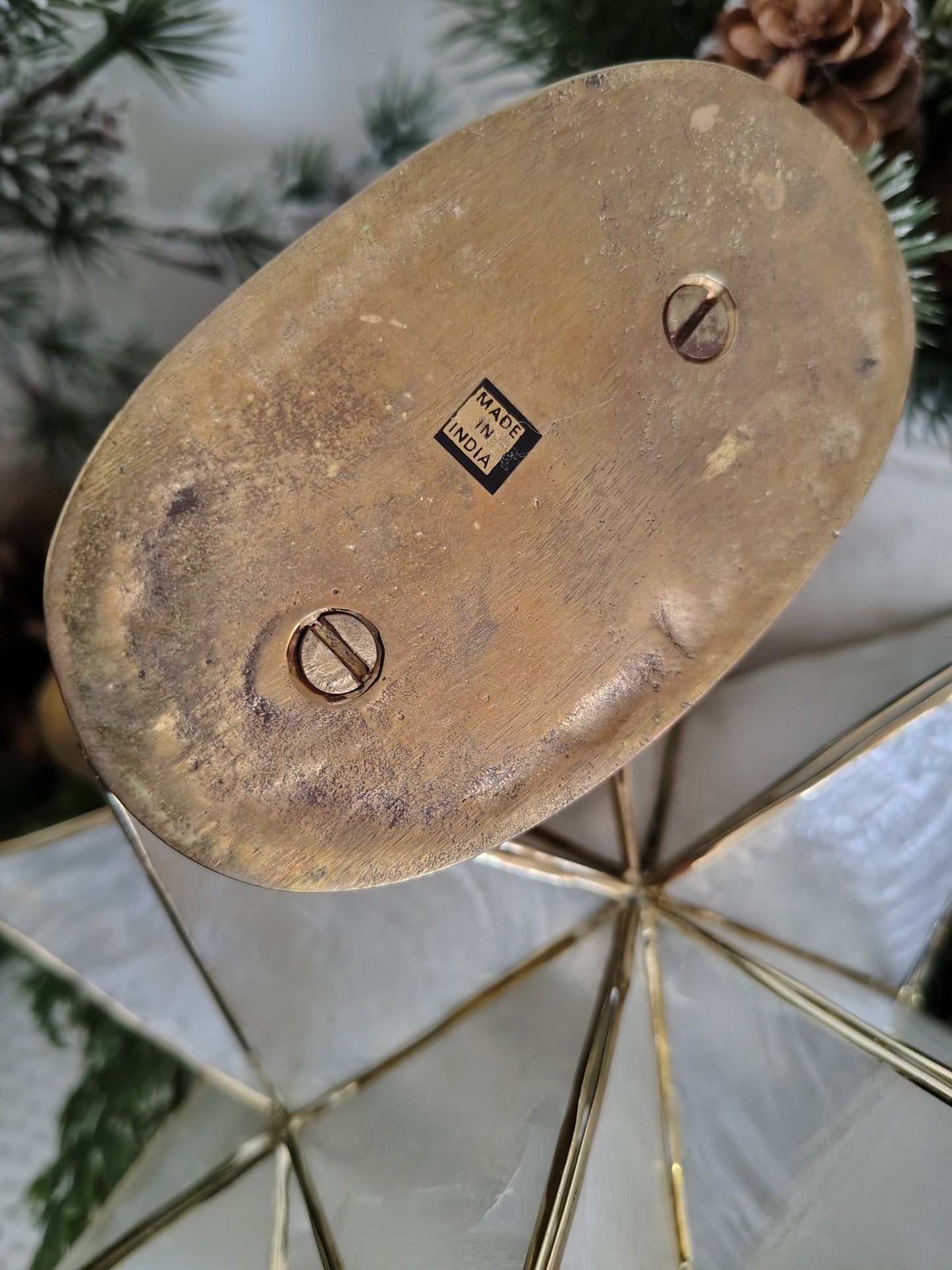 Vintage Brass Angel Candle Holder – Made in India Christmas