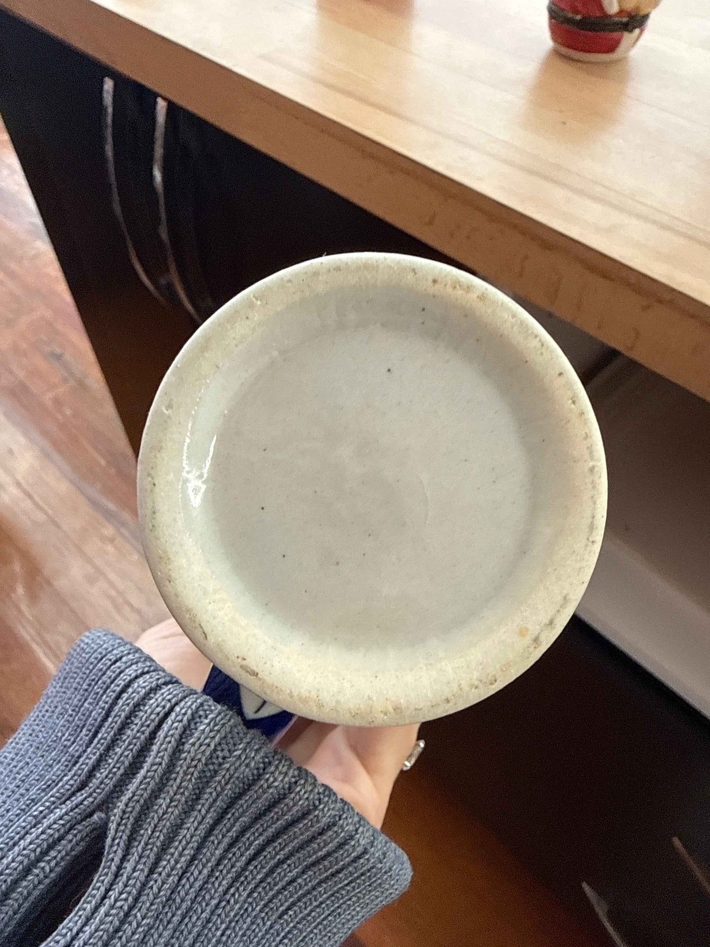 Handmade Tall Stoneware Mug — Hand-Painted Floral – photo 3 of 3