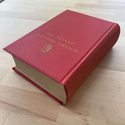 Modern Medicine Annual 1951 — front cover, red cloth