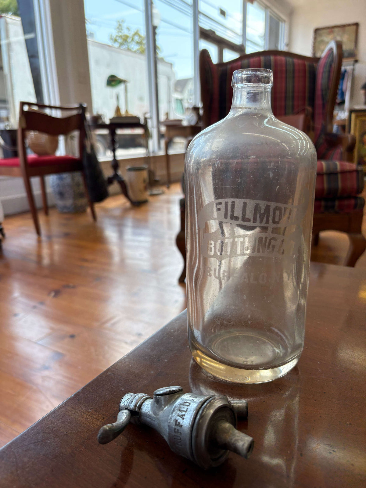 Fillmore Bottling Co. bottle — embossed branding detail