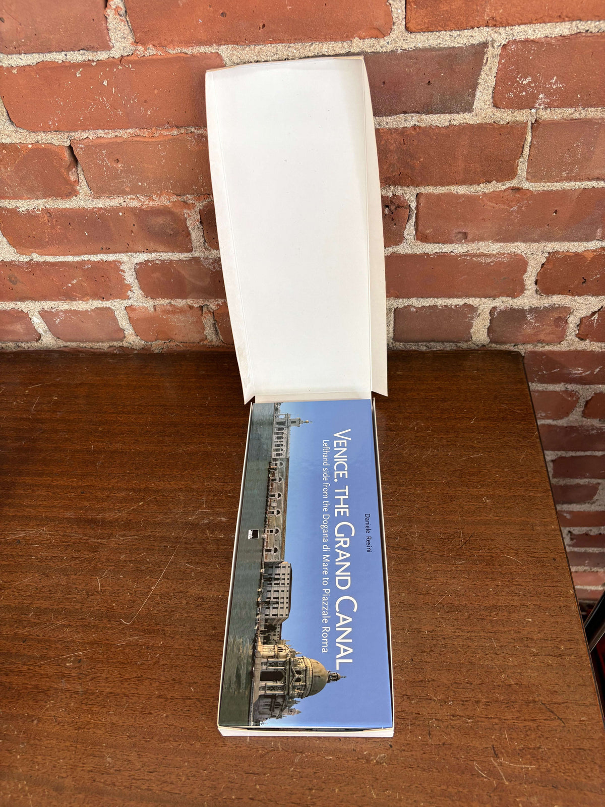 Venice Grand Canal fold-out book partly opened