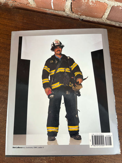 One Nation book open to a firefighter portrait
