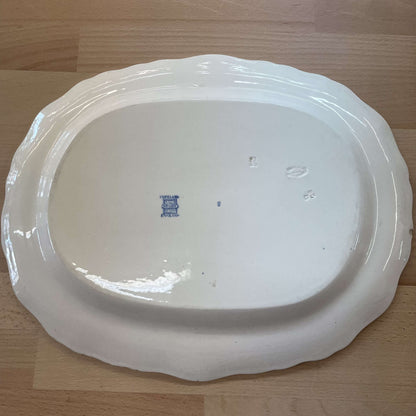 Antique Copeland Spode Blue Transferware Serving Platter – England – photo 7 of 10