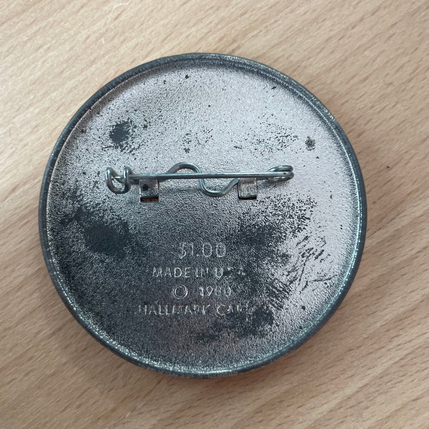 Vintage 1980 “Highly Huggable” Koala Pinback Button – 2.25” Cute Retro Pin