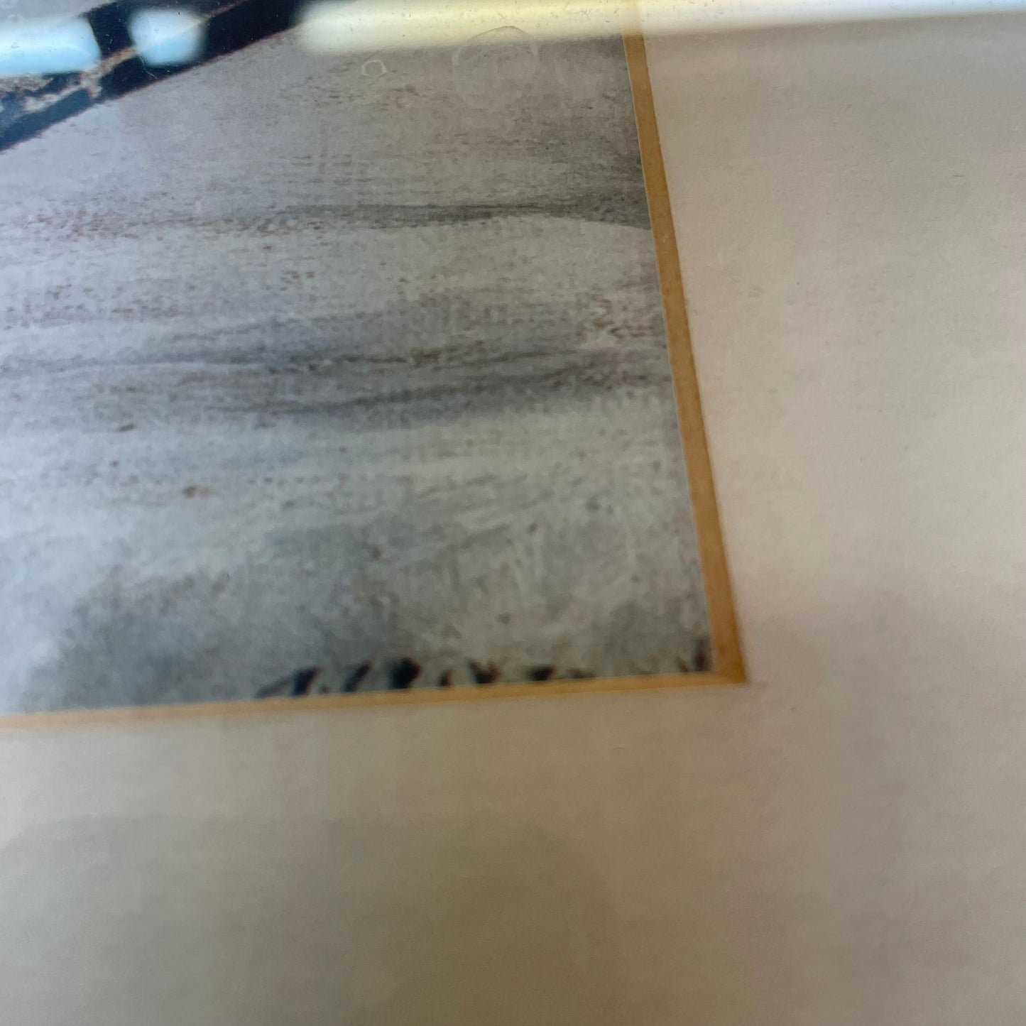 Vintage Framed Still Life Print – Fruit on Table with Glass & Knife