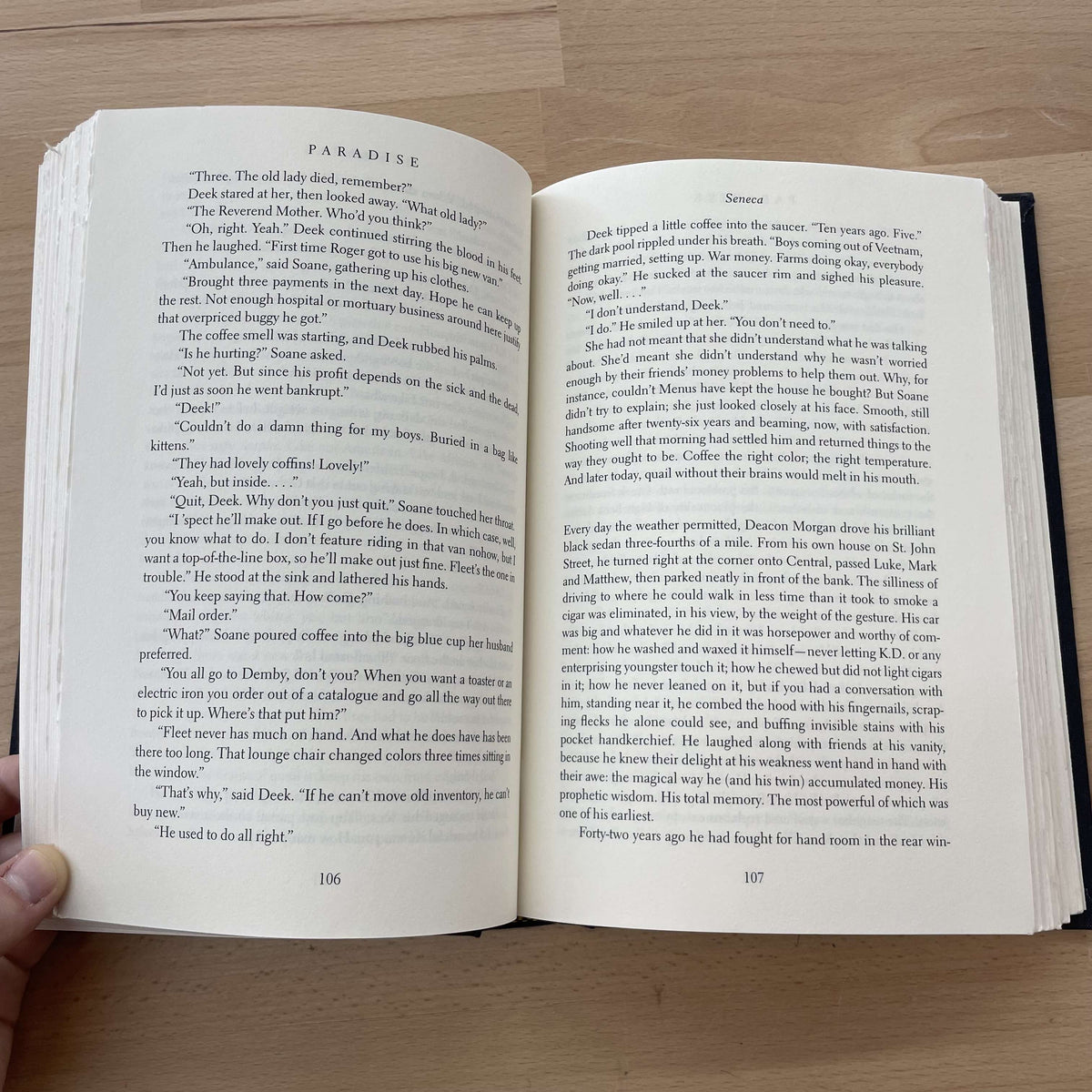 Paradise by Toni Morrison — open interior pages