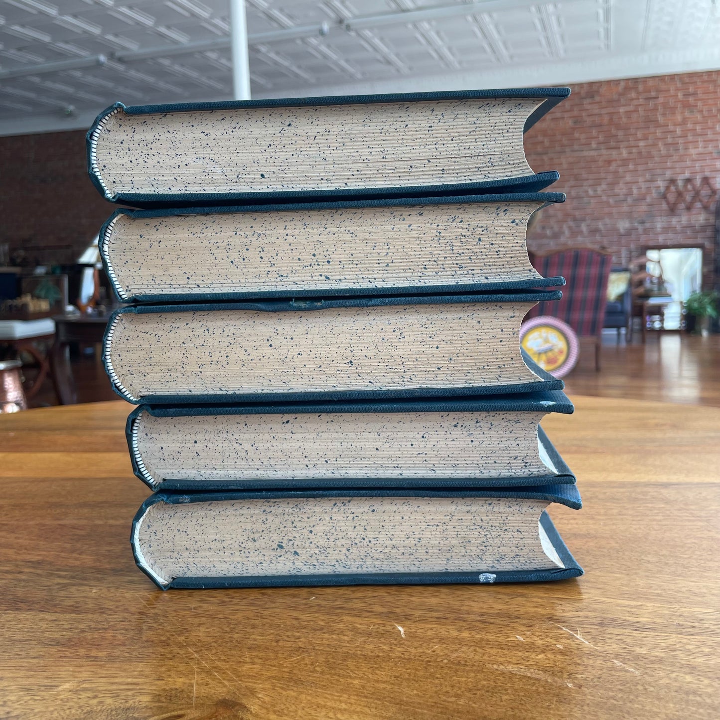 Cooper’s Works – Set of 5 Volumes (1, 7–10) Vintage Decorative Book Stack