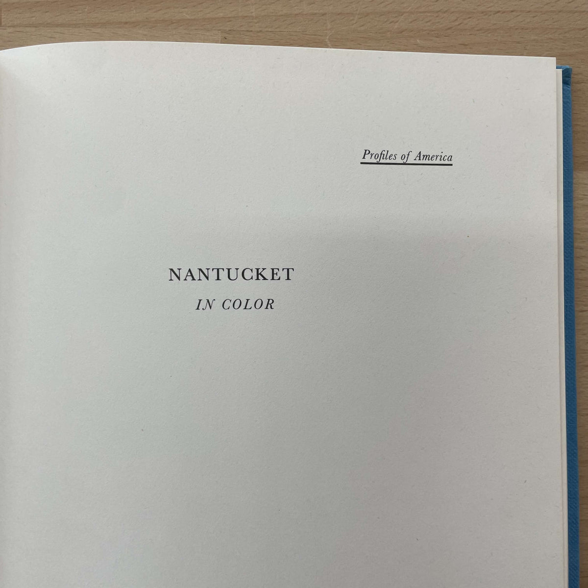 Nantucket in Color — title page