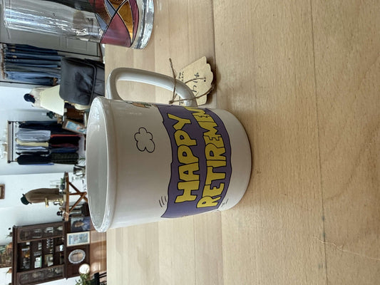 ￼￼￼vintage ￼retirement mug