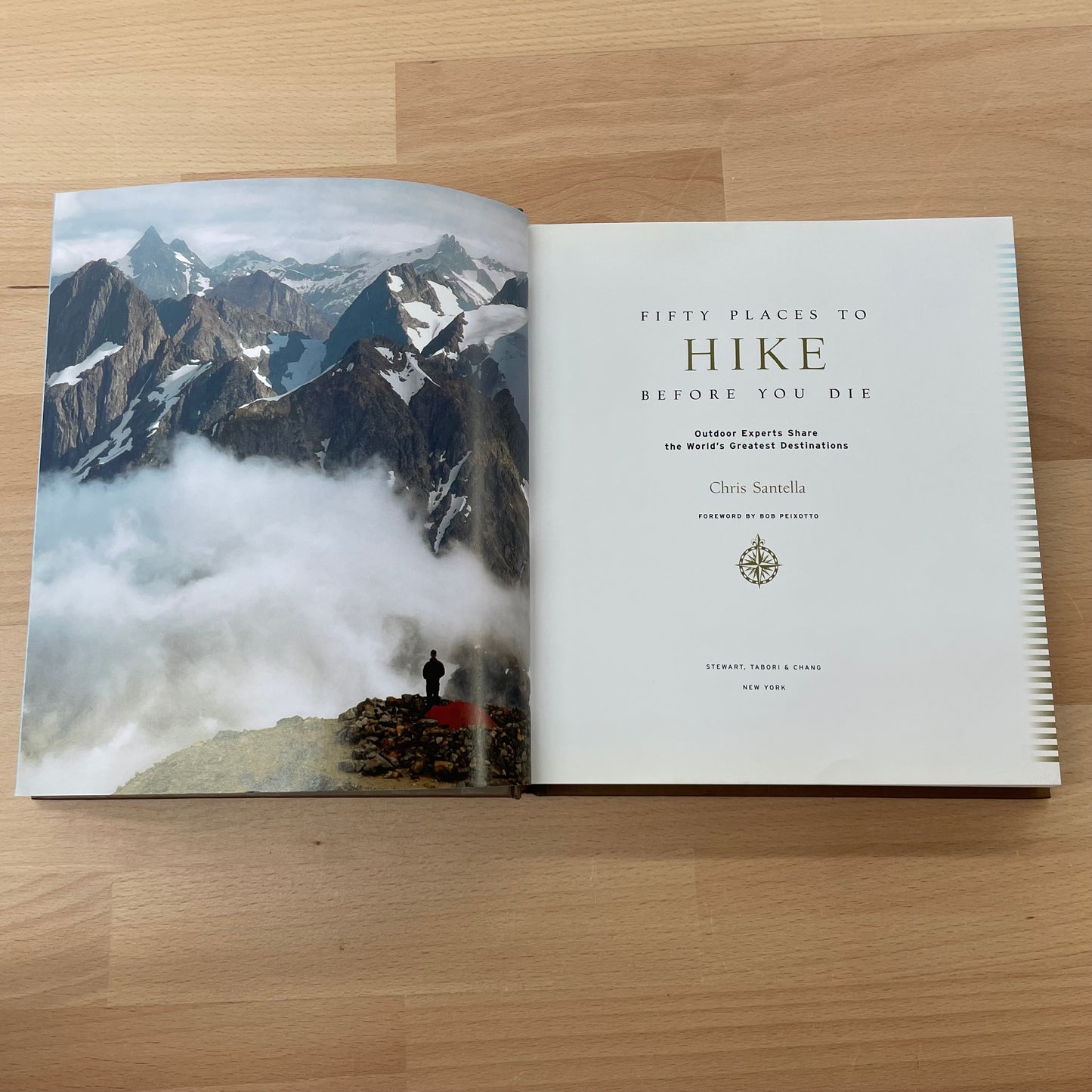 "Fifty Places to Hike Before You Die" by Chris Santella — Illustrated Hardcover