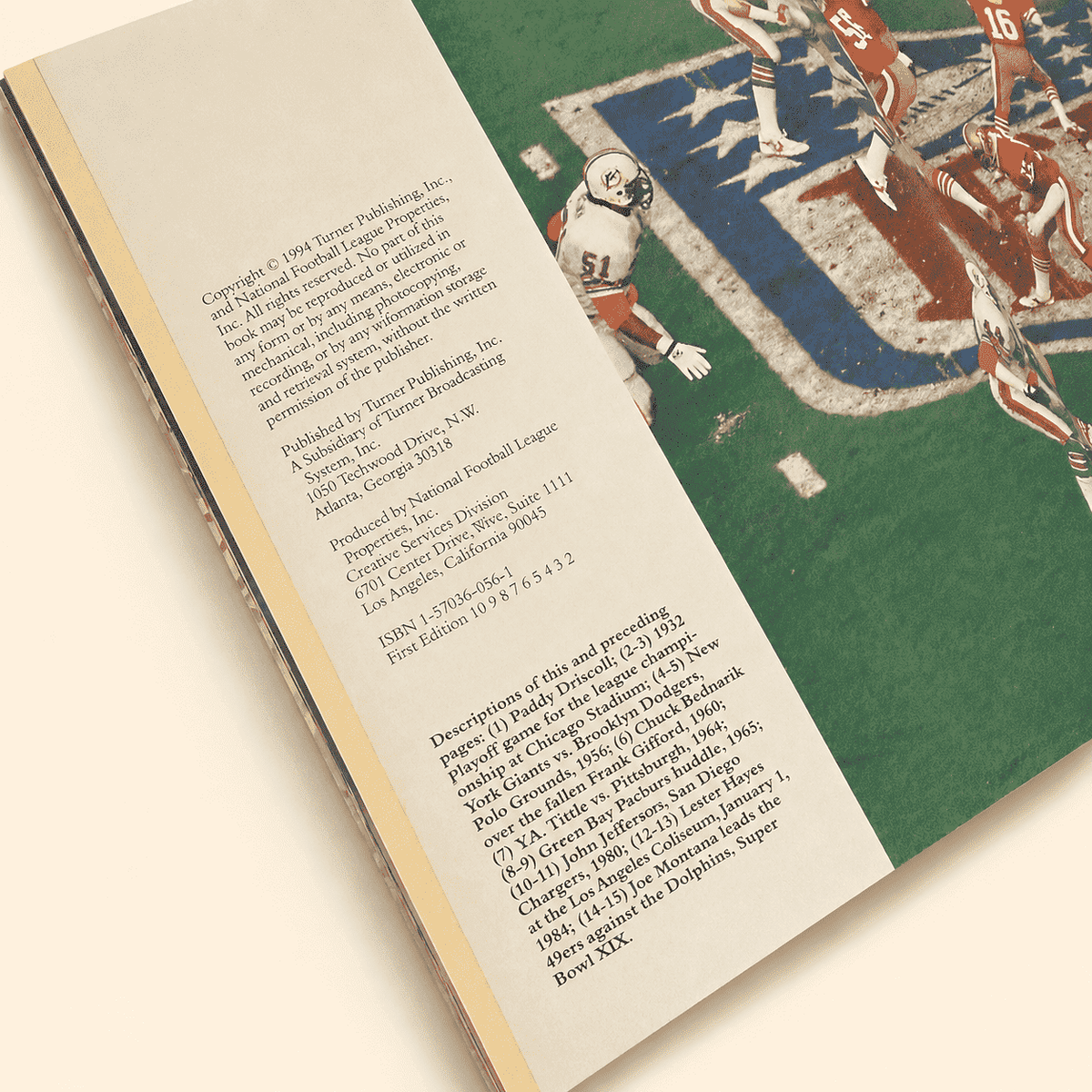 75 Seasons: The Complete Story of the NFL 1920-1995, 1994 hardcover, title page