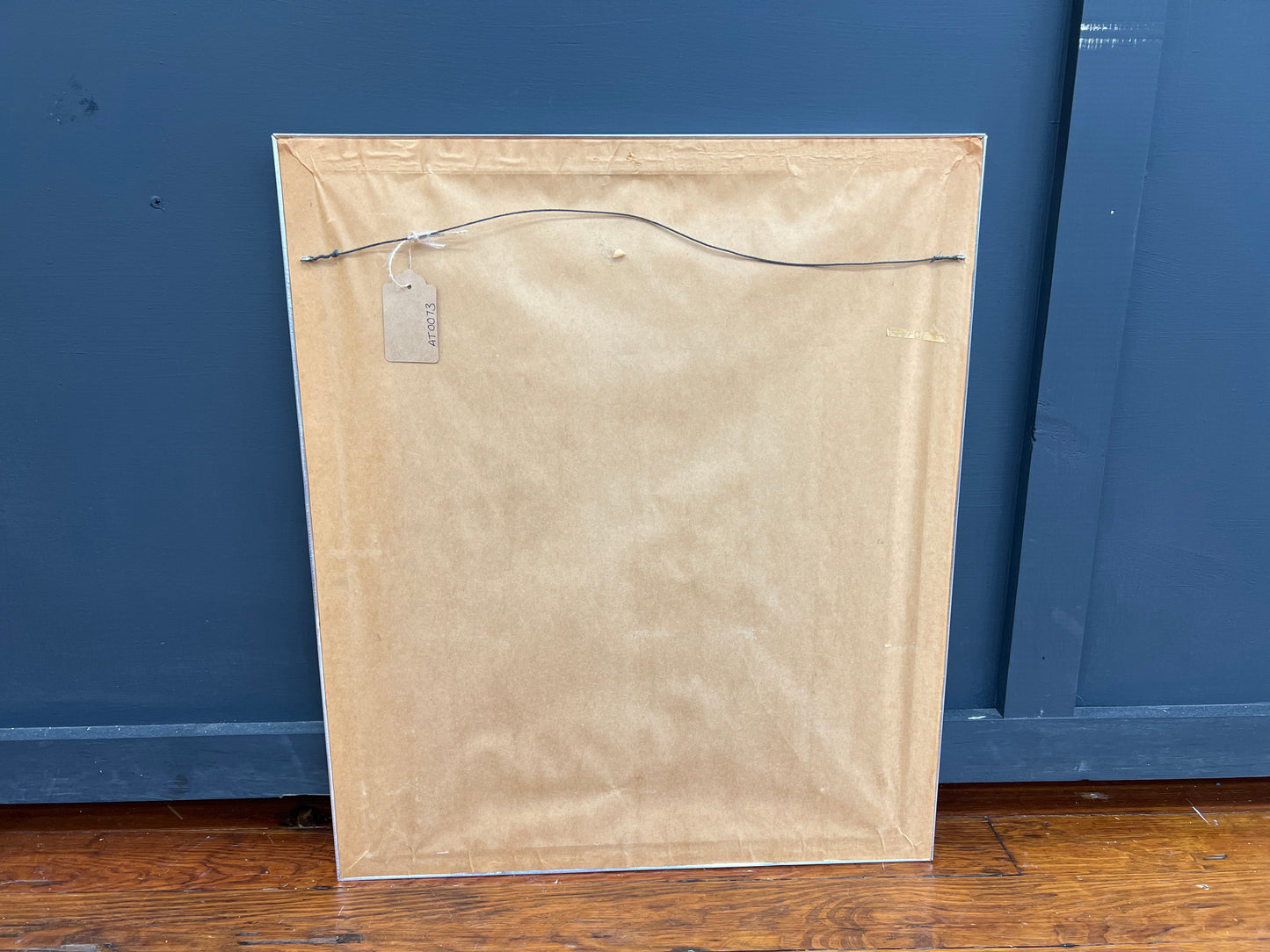 1970s MCM Nude Needlepoint Art – Framed Hand-Stitched Textile