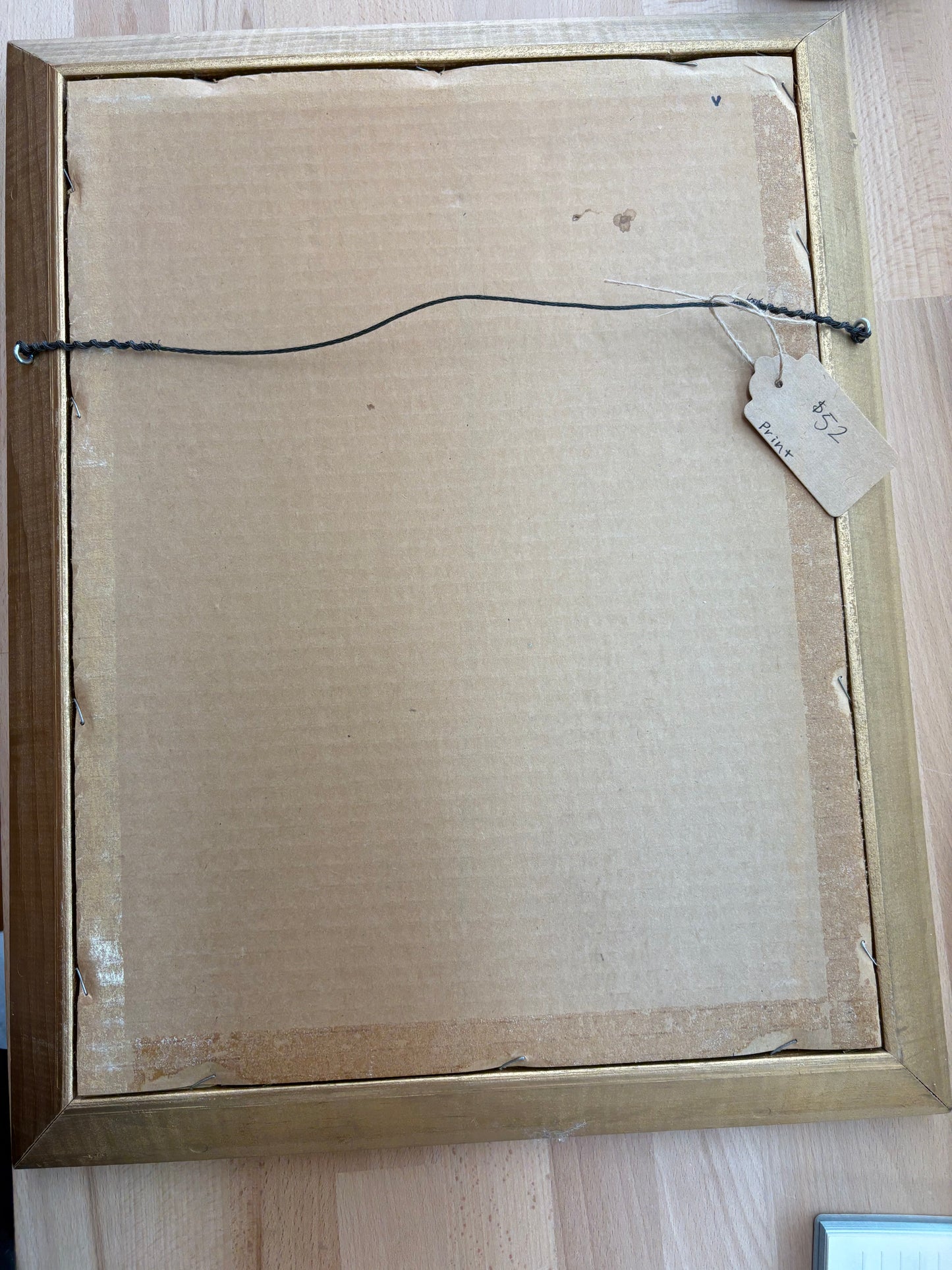 Edwardian Lady by the Hearth – Framed Print in Gilt Wood, 19″ × 15″