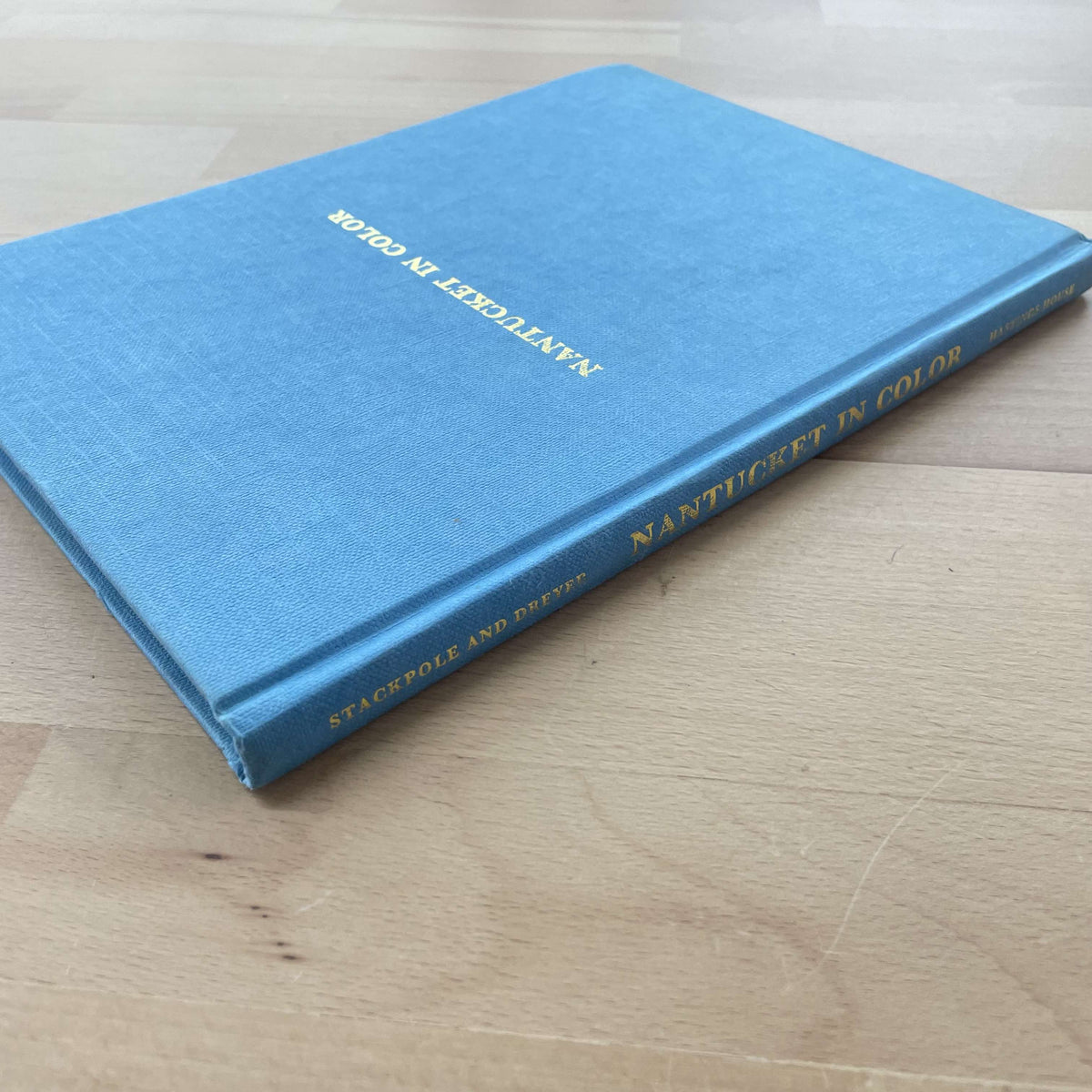 Nantucket in Color — front cover, blue linen