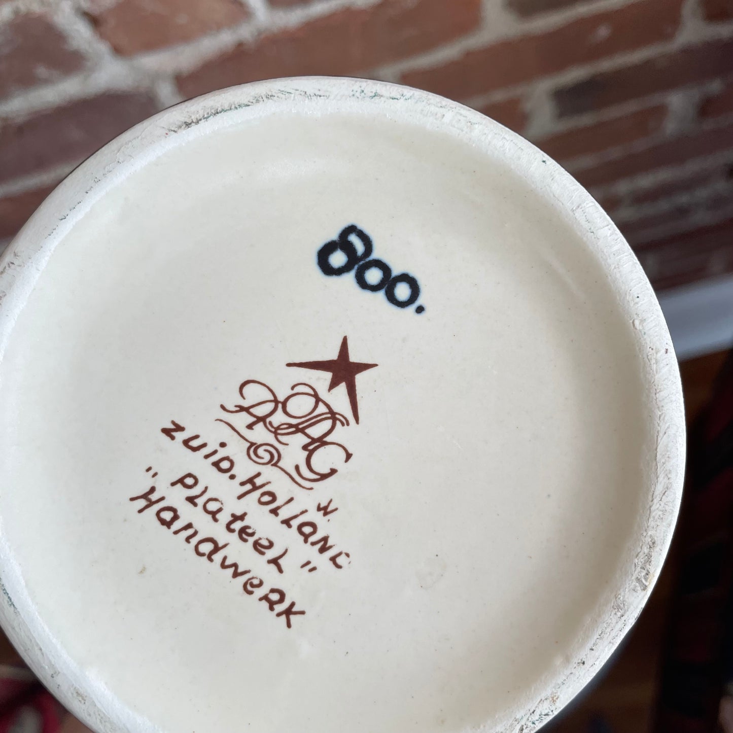 Handpainted Zuid Holland Plateel Handwork Dutch Pottery Vase – Vintage 20th Century Floral Ceramic Art, Signed & Numbered