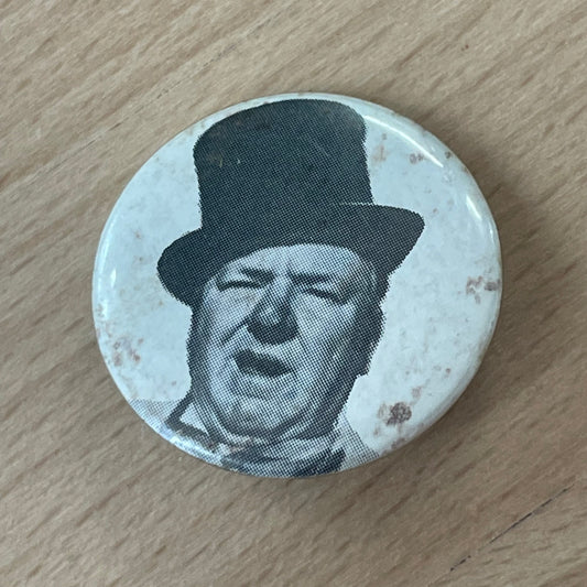 Vintage W.C. Fields Pinback Button – 1.25” Rare Classic Comedy Movie Memorabilia
