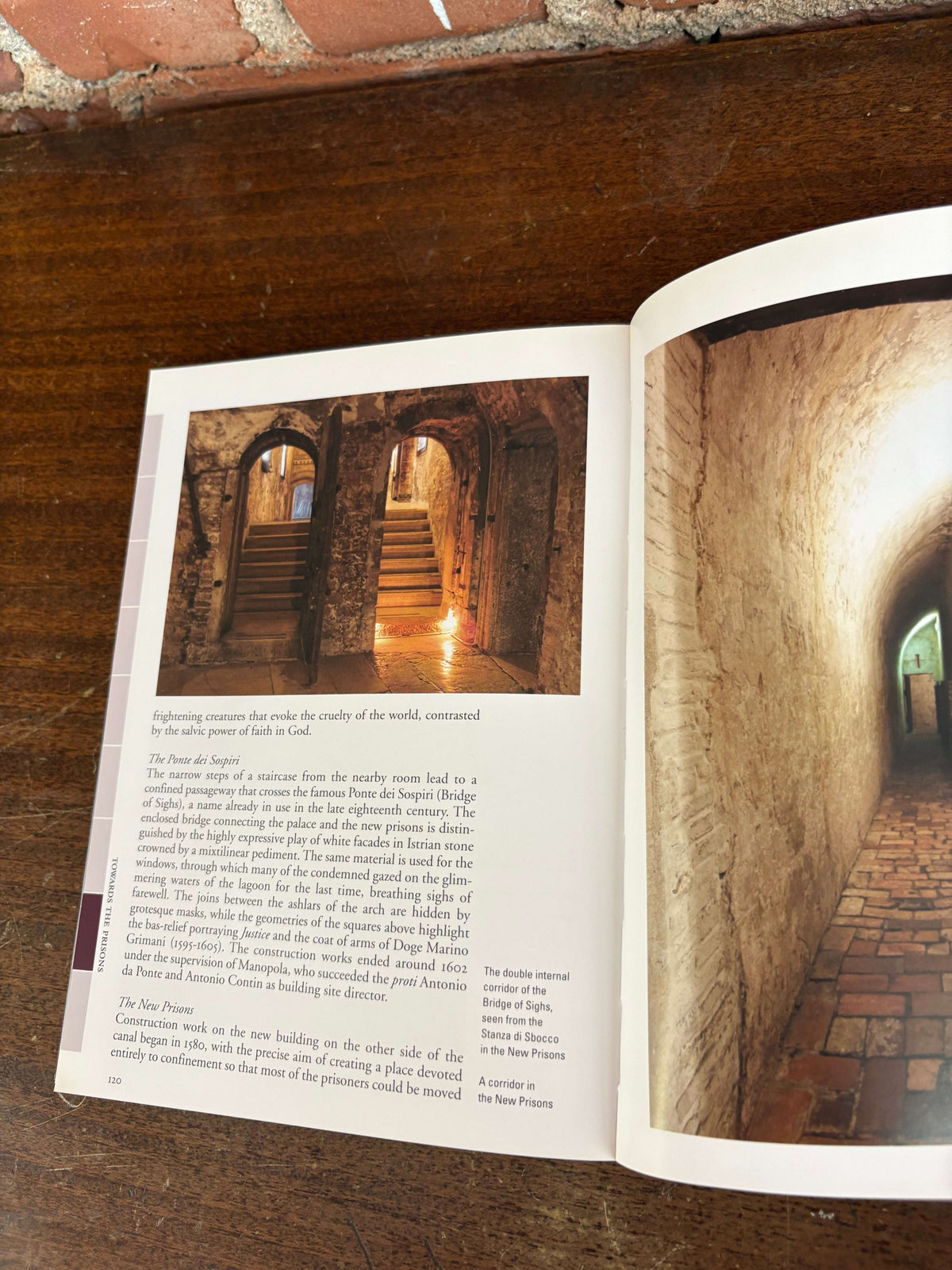 Doge's Palace guidebook open to interior photography