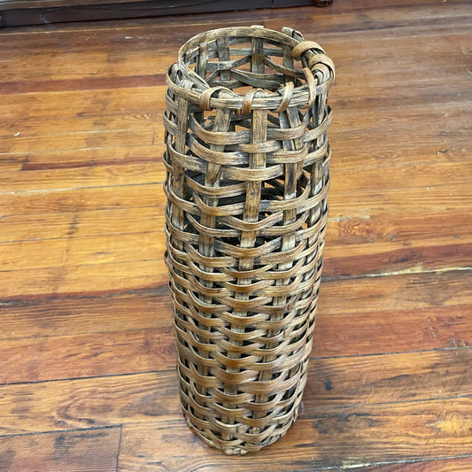 Antique Woven Eel Trap Basket from Chesapeake Bay, 20.5” Tall