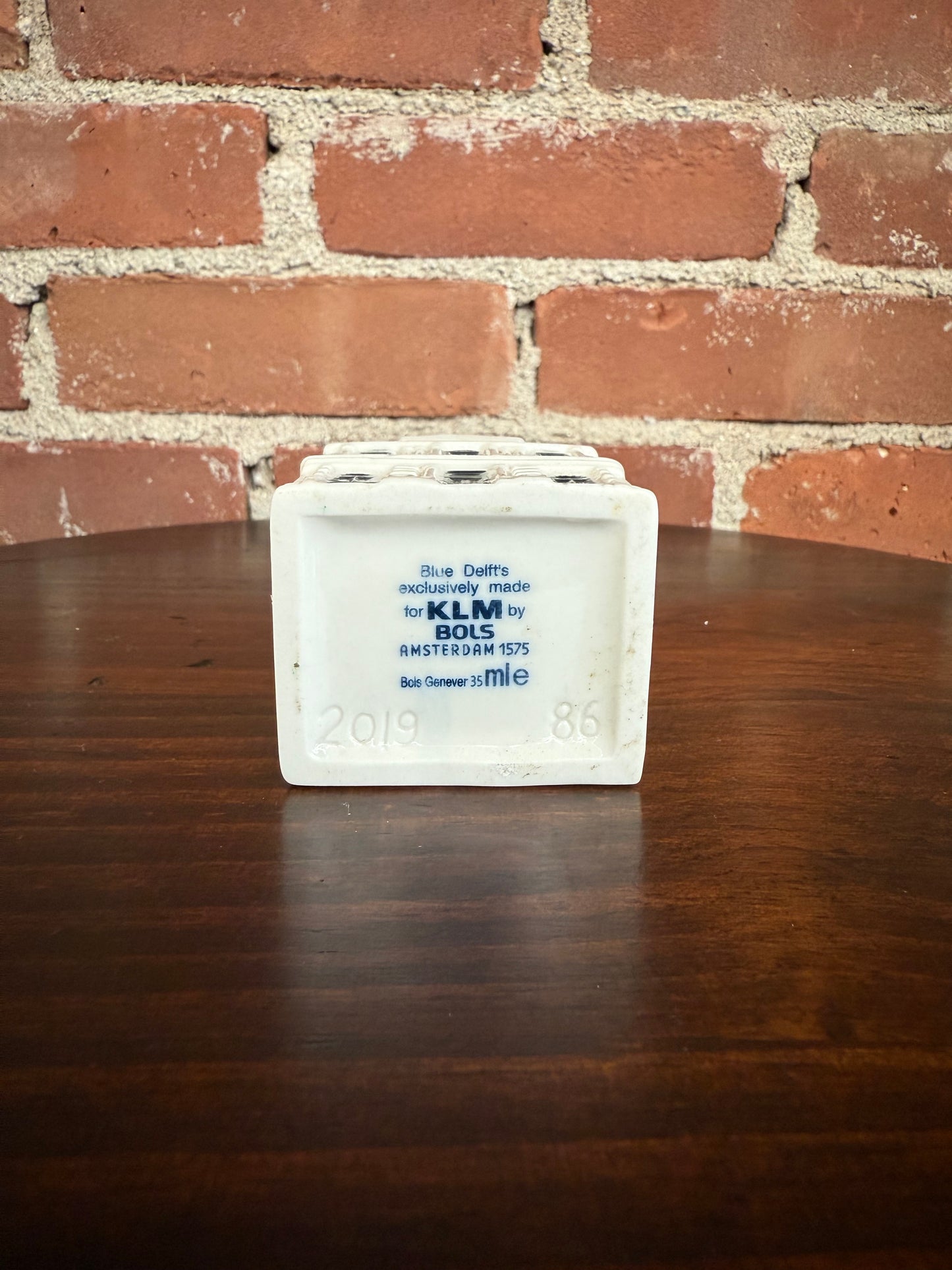 KLM Delft Blue Miniature Porcelain House – Bols Genever Collectible #86