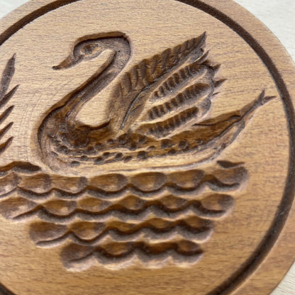 Gene Wilson wooden carved cookie mold — design detail