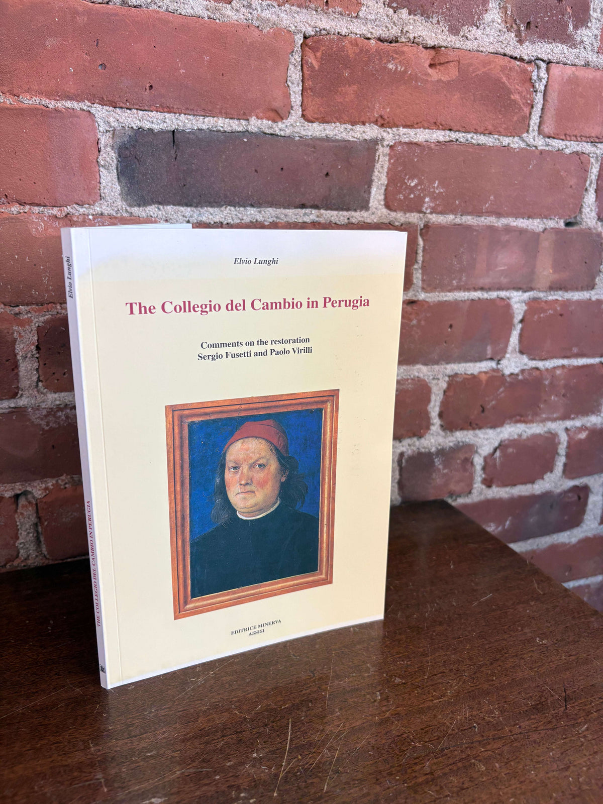 Cover of The Collegio del Cambio in Perugia, showing Perugino's Renaissance self-portrait