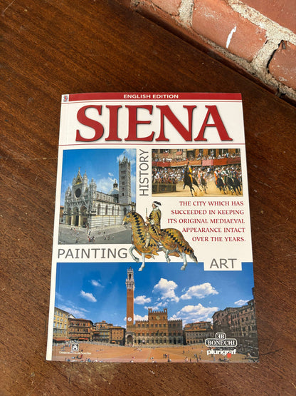 Siena History, Painting, Art guidebook cover