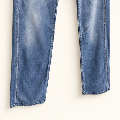 Vintage Lee Denim Bib Overalls — Made in USA, Carpenter, Size 34×32