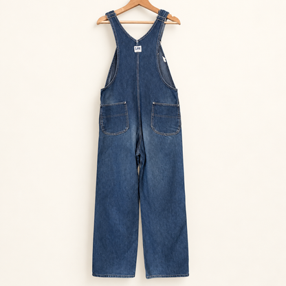 Vintage Lee Denim Bib Overalls — Made in USA, Carpenter, Size 34×32