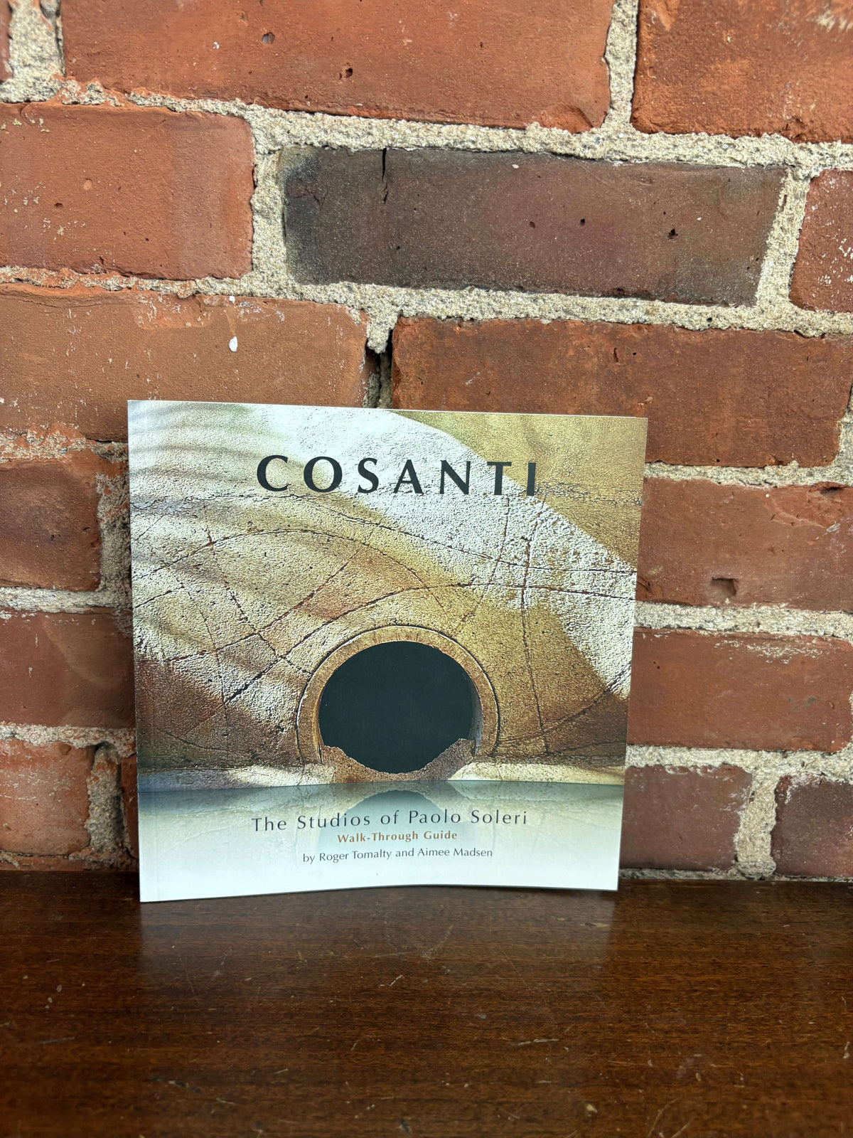 Cosanti book standing, front cover