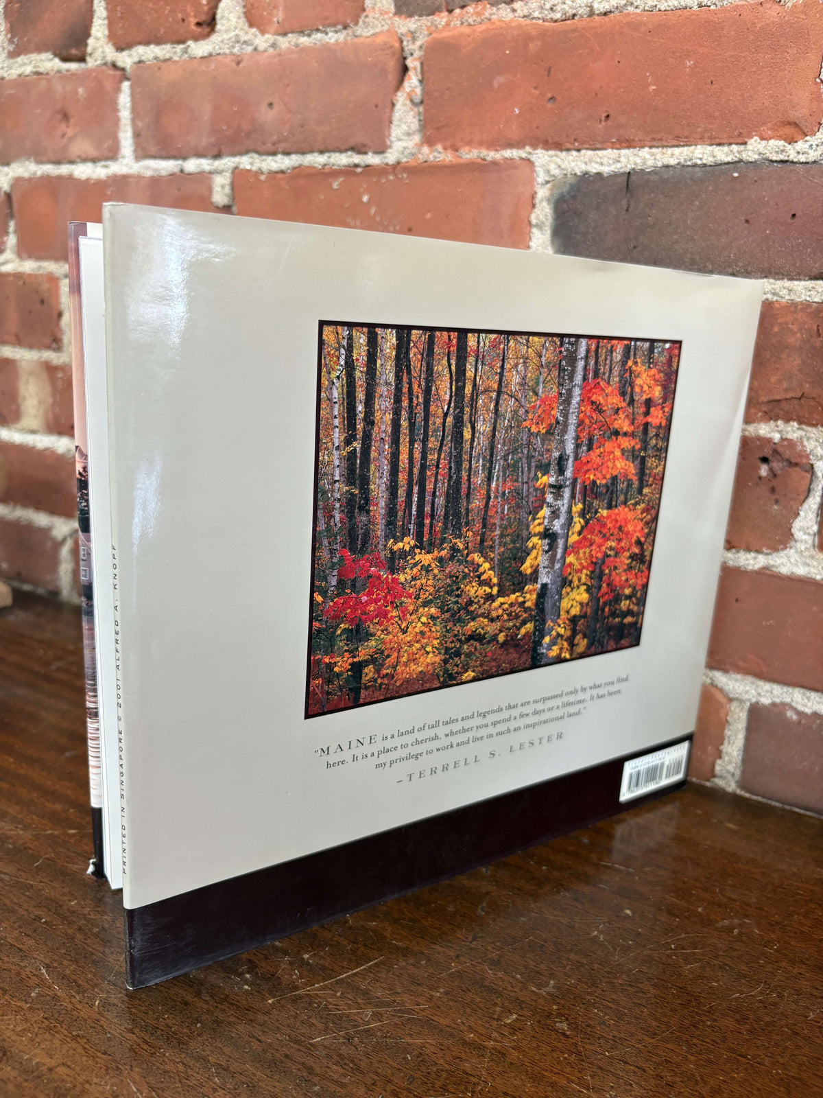 Maine: The Seasons — open to a fall foliage spread