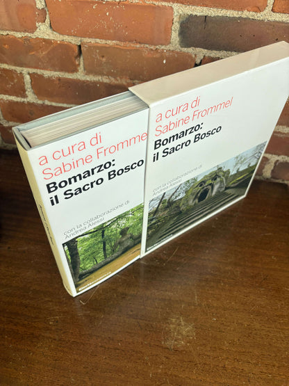 Bomarzo book open, angled view