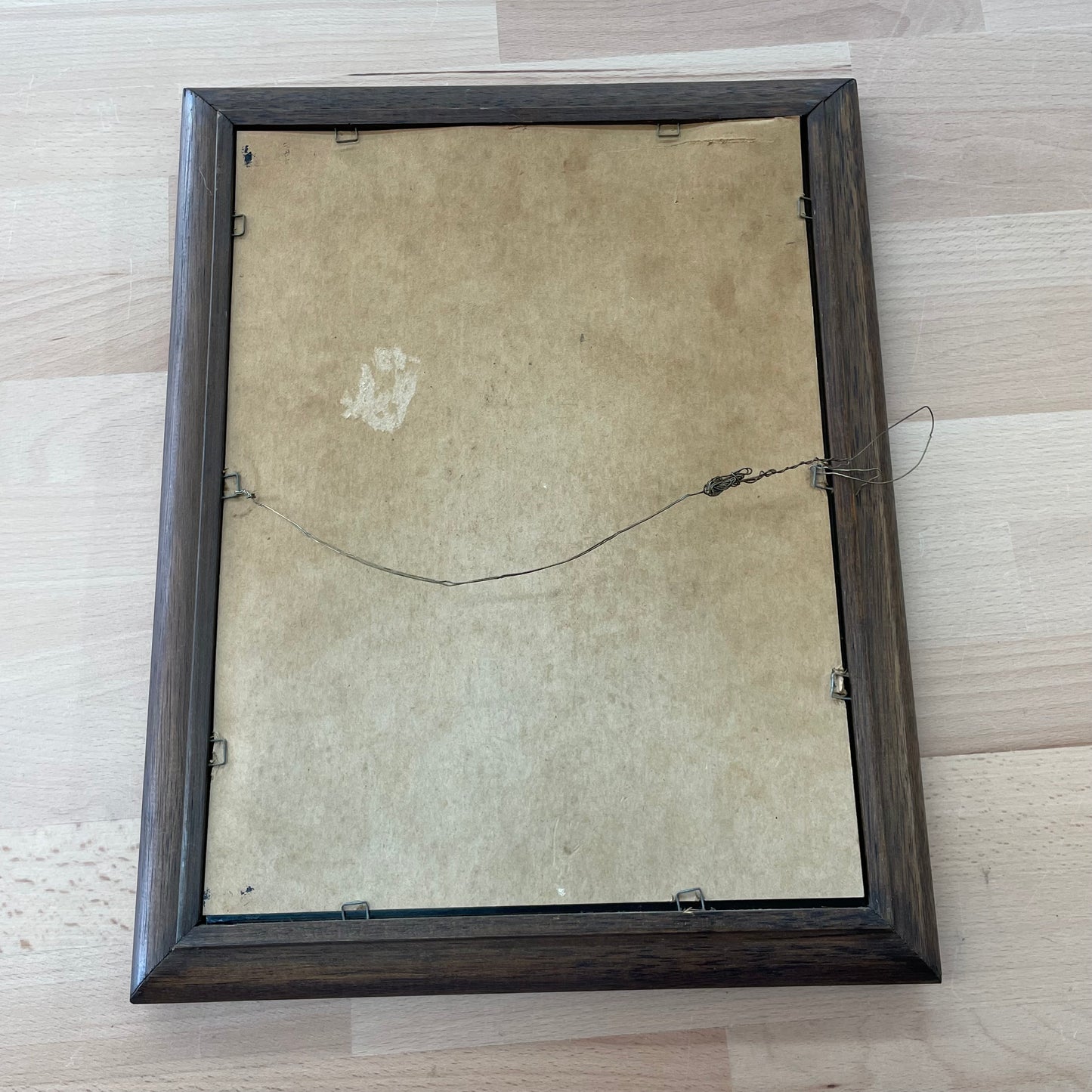 Vintage 1970s Gold Etched Lion Head on Black Glass, Wood Frame Wall Art