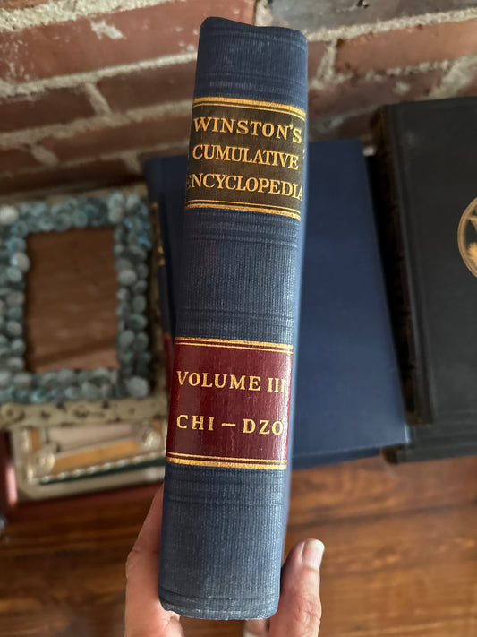 Vintage Winston’s Cumulative Encyclopedia Set of 10 – Mid-Century Reference Books