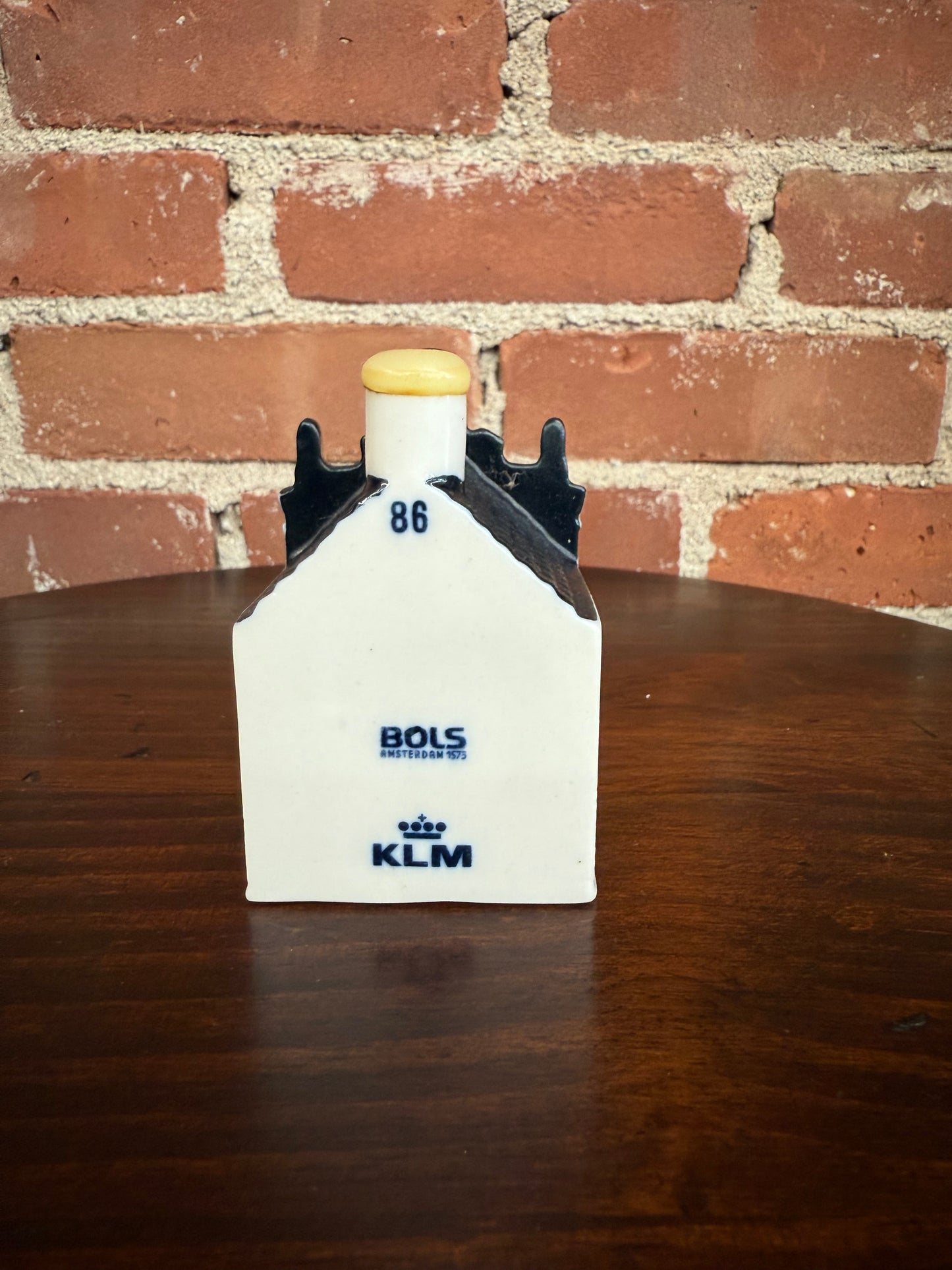 KLM Delft Blue Miniature Porcelain House – Bols Genever Collectible #86