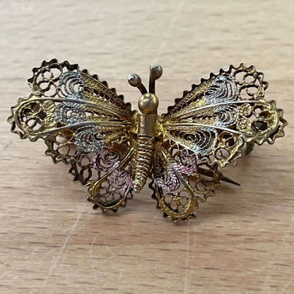 Butterfly Clip-On Earrings & Pin Set — Vintage Figural Jewelry – photo 2 of 5