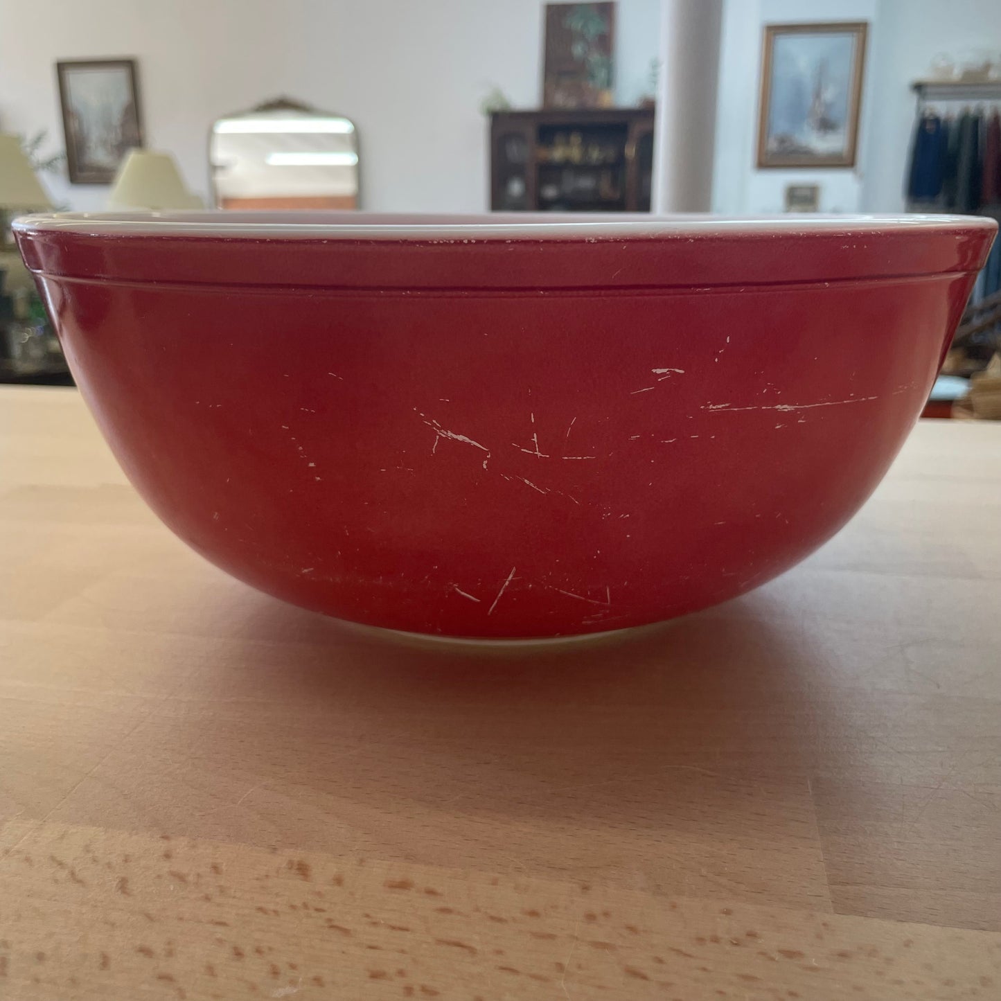 Vintage Pyrex Nesting Mixing Bowls Set of 3 – Red & Aqua Blue