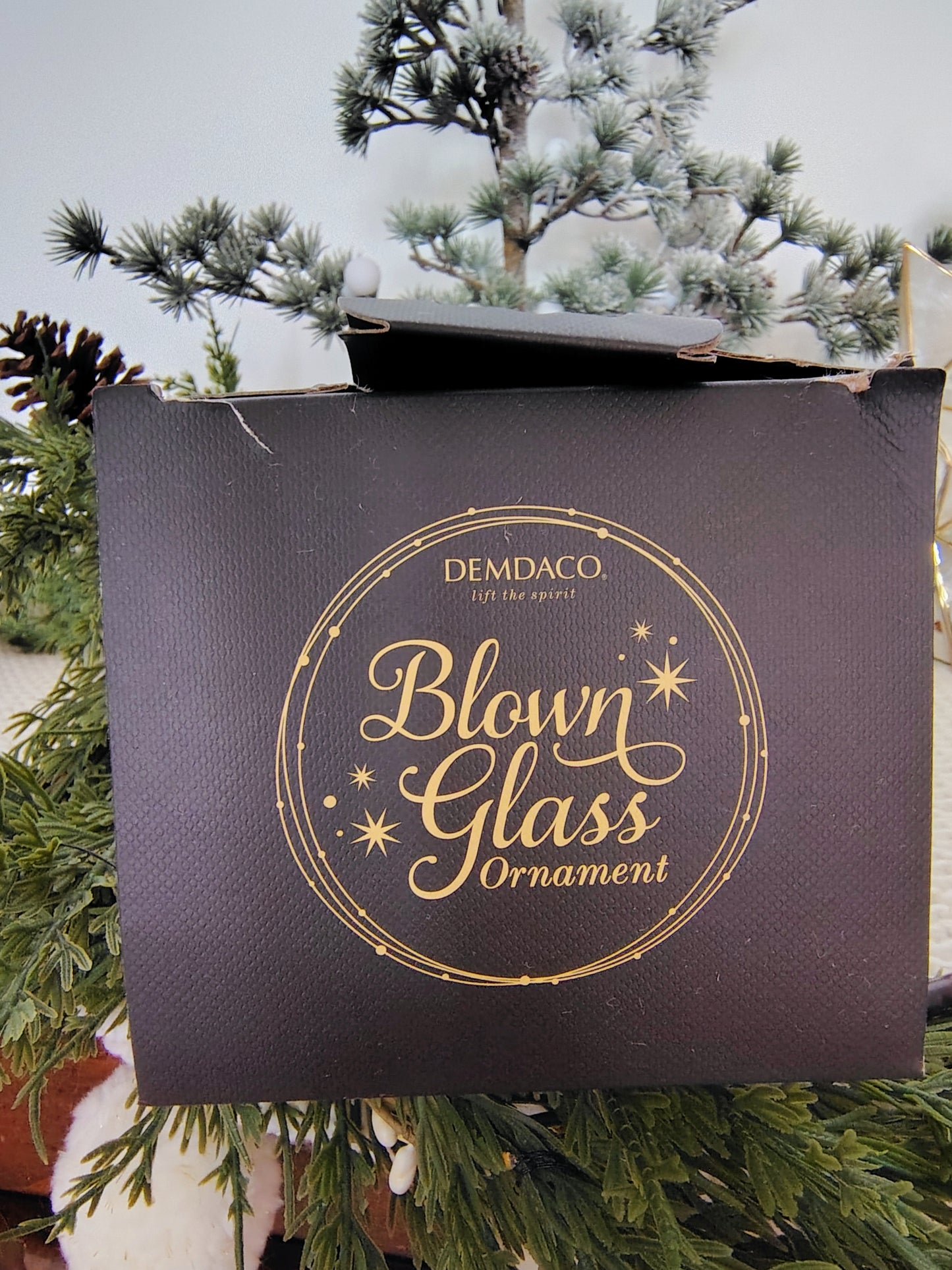 Hand-Blown Glass Snowman Christmas Ornament – The Mercantile Collection by DEMDACO