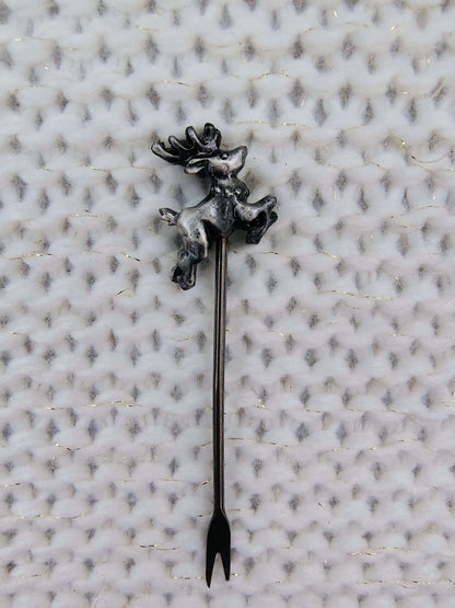 Vintage Holiday Cocktail Picks – Set of 6 Pewter Christmas Appetizer Forks – photo 5 of 8