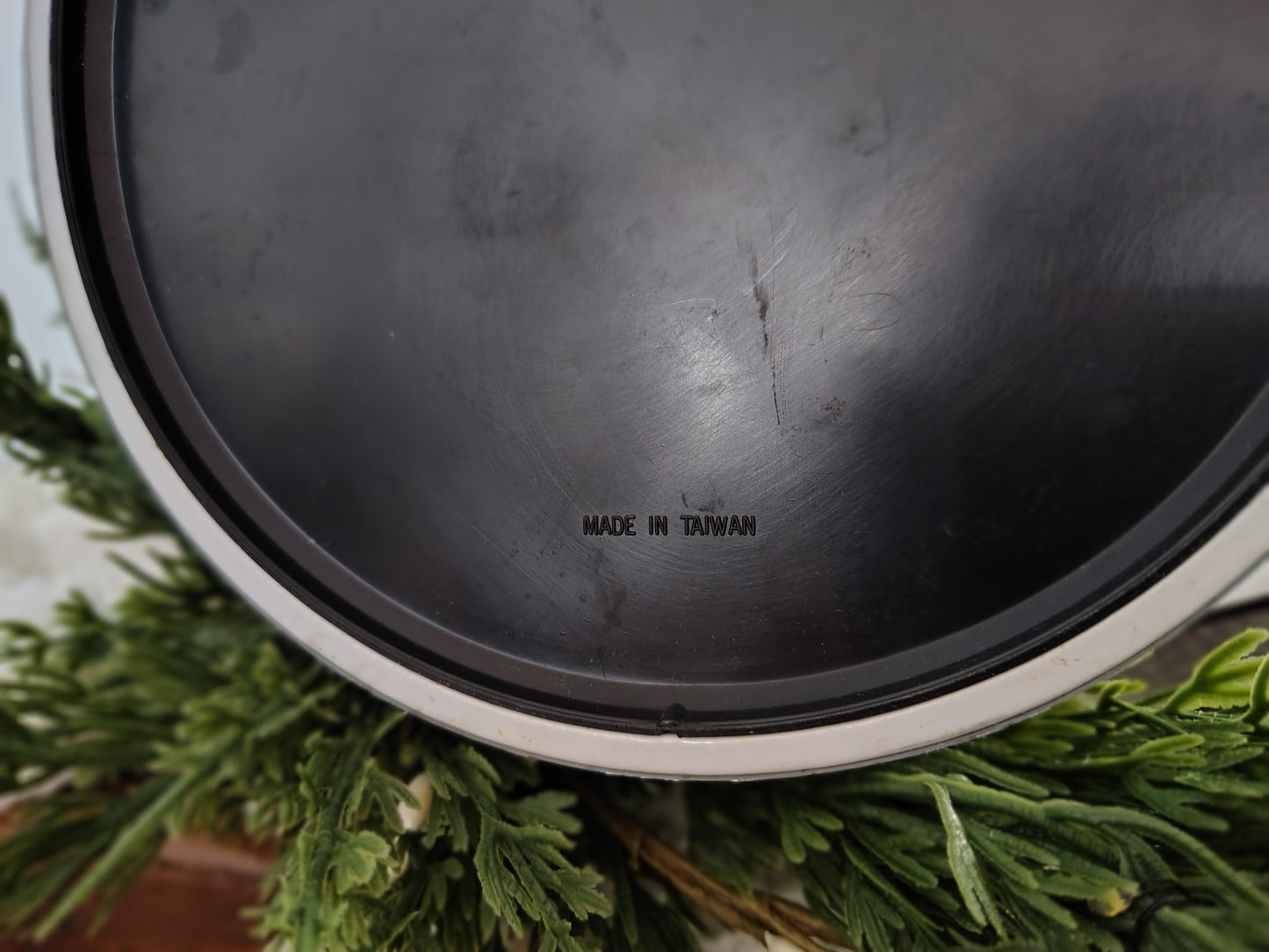 Mid-Century Modern Brushed Aluminum Ice Bucket with Brass Trim & Handle Christmas