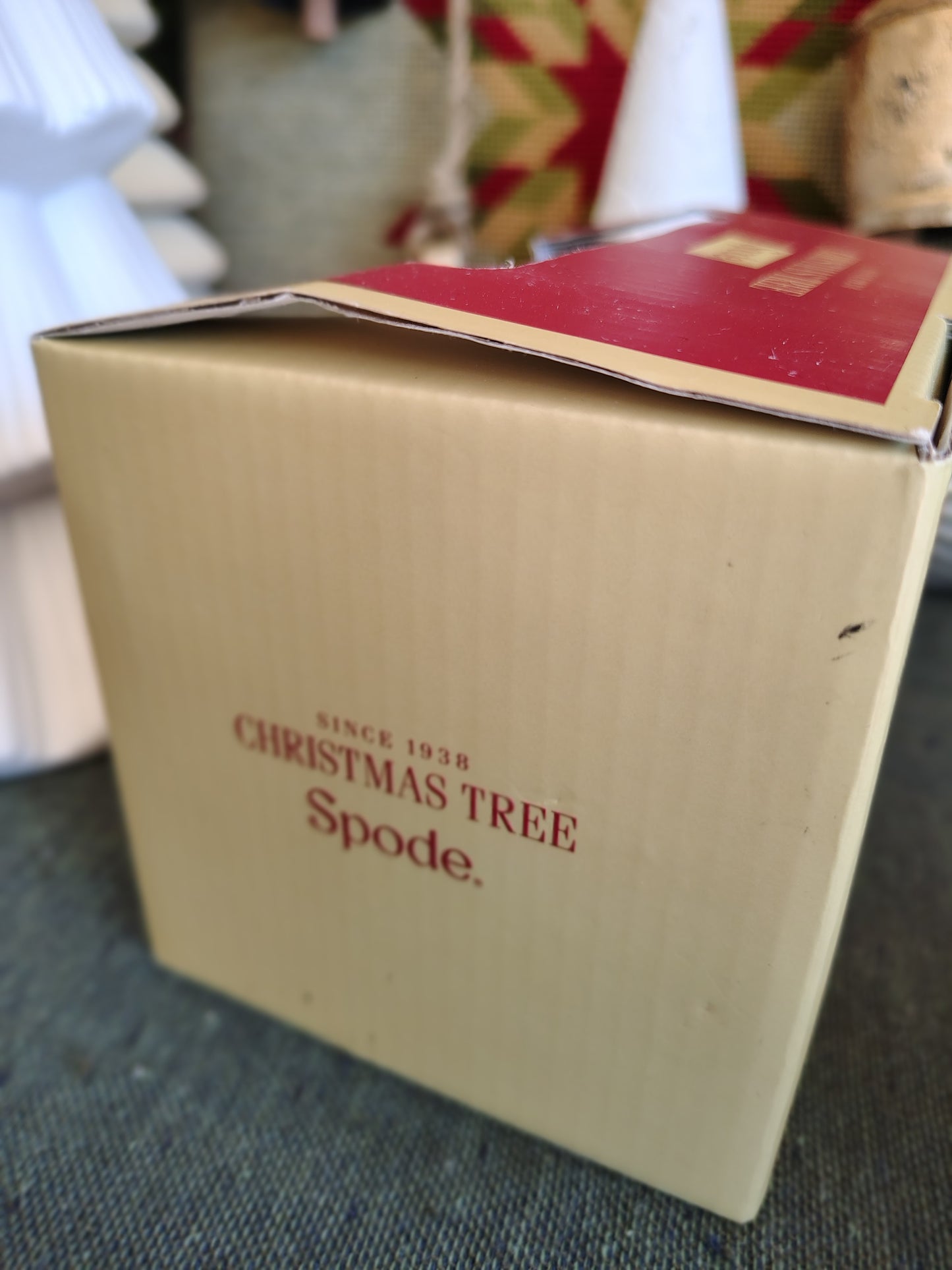 Spode Christmas Tree Mug & Coaster Set – Original Box (Since 1938 Design)