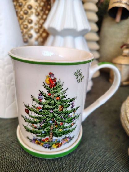 Spode Christmas Tree Mug & Coaster Set – Original Box (Since 1938 Design) – photo 8 of 9
