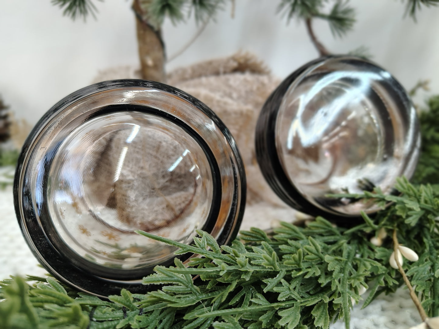Vintage Sakura Sango Gold Snowflake Christmas Glasses – Set of 2