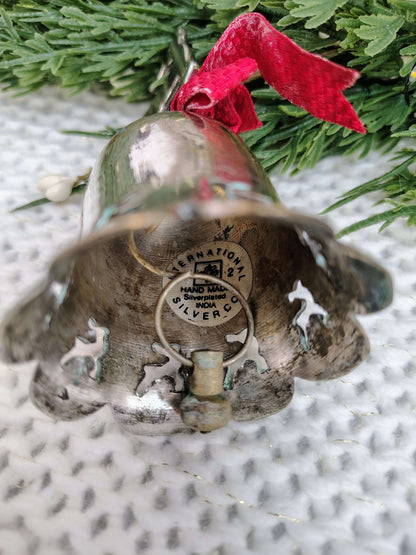 Silverplate Reindeer Bell Ornament – Christmas 1994 – photo 6 of 7
