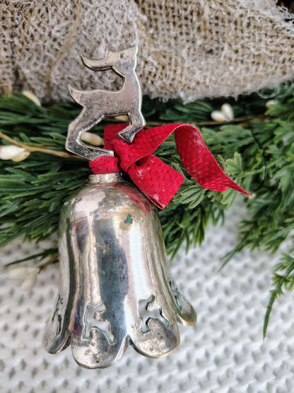 Silverplate Reindeer Bell Ornament – Christmas 1994 – photo 7 of 7