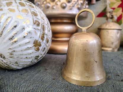 Vintage Brass Christmas Bell Ornament – 1991 Engraved Holiday Keepsake – photo 3 of 6