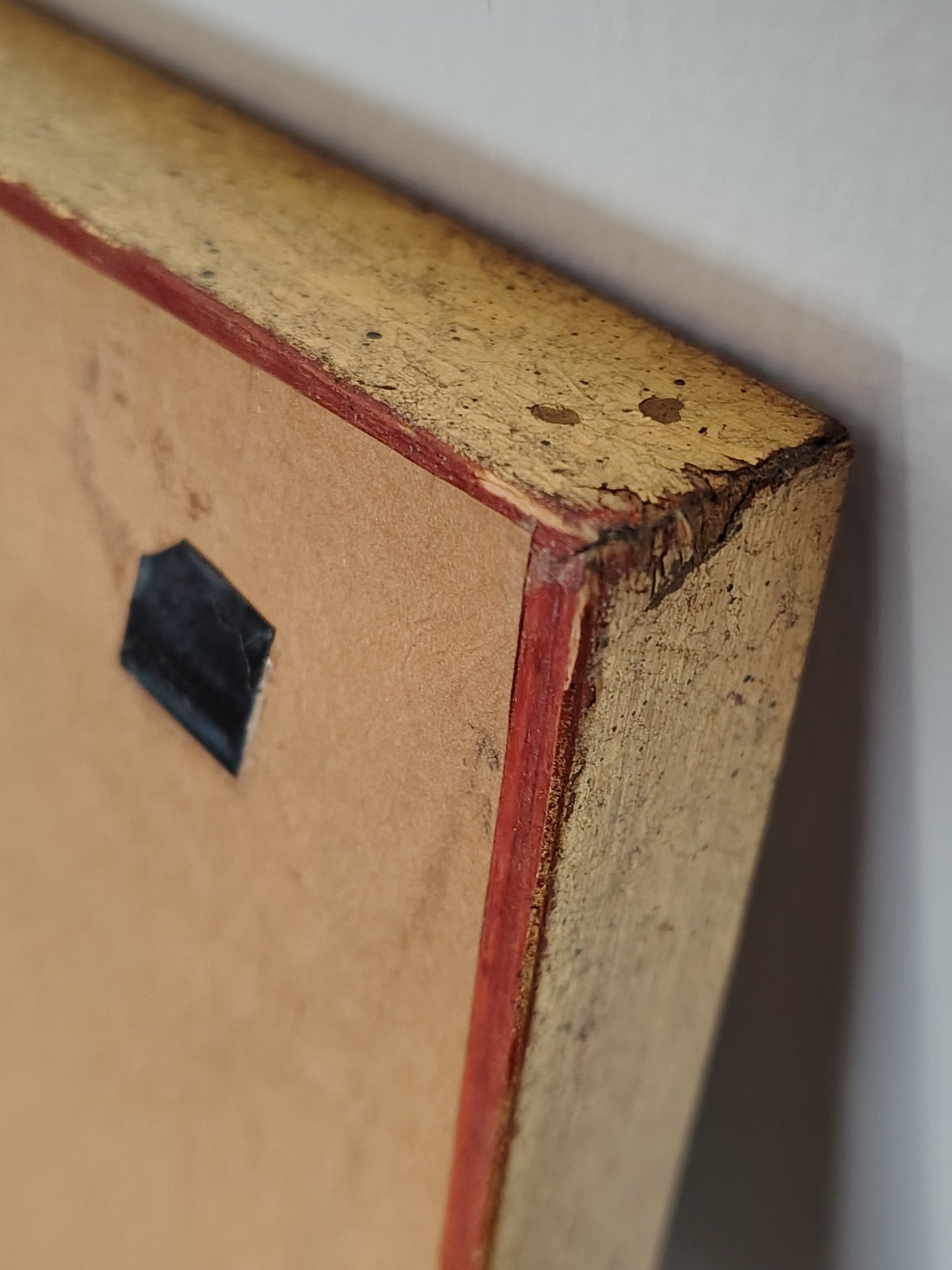 Michel Delacroix Christmas Winter Cityscape Original Lithograph – Snowy Paris Street Scene in Gold Frame