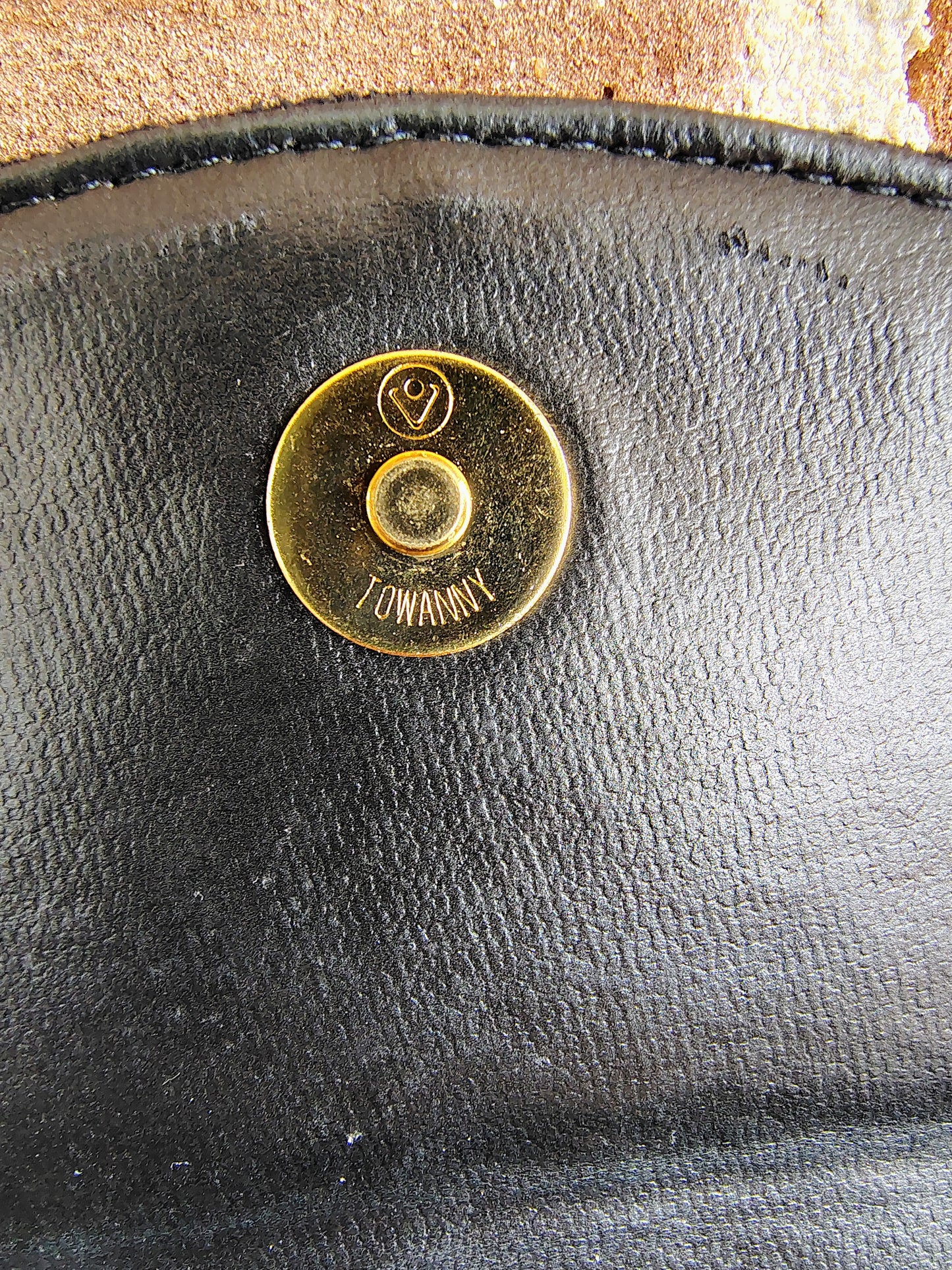 Vintage Black Suede Shoulder Bag – Made in Brazil