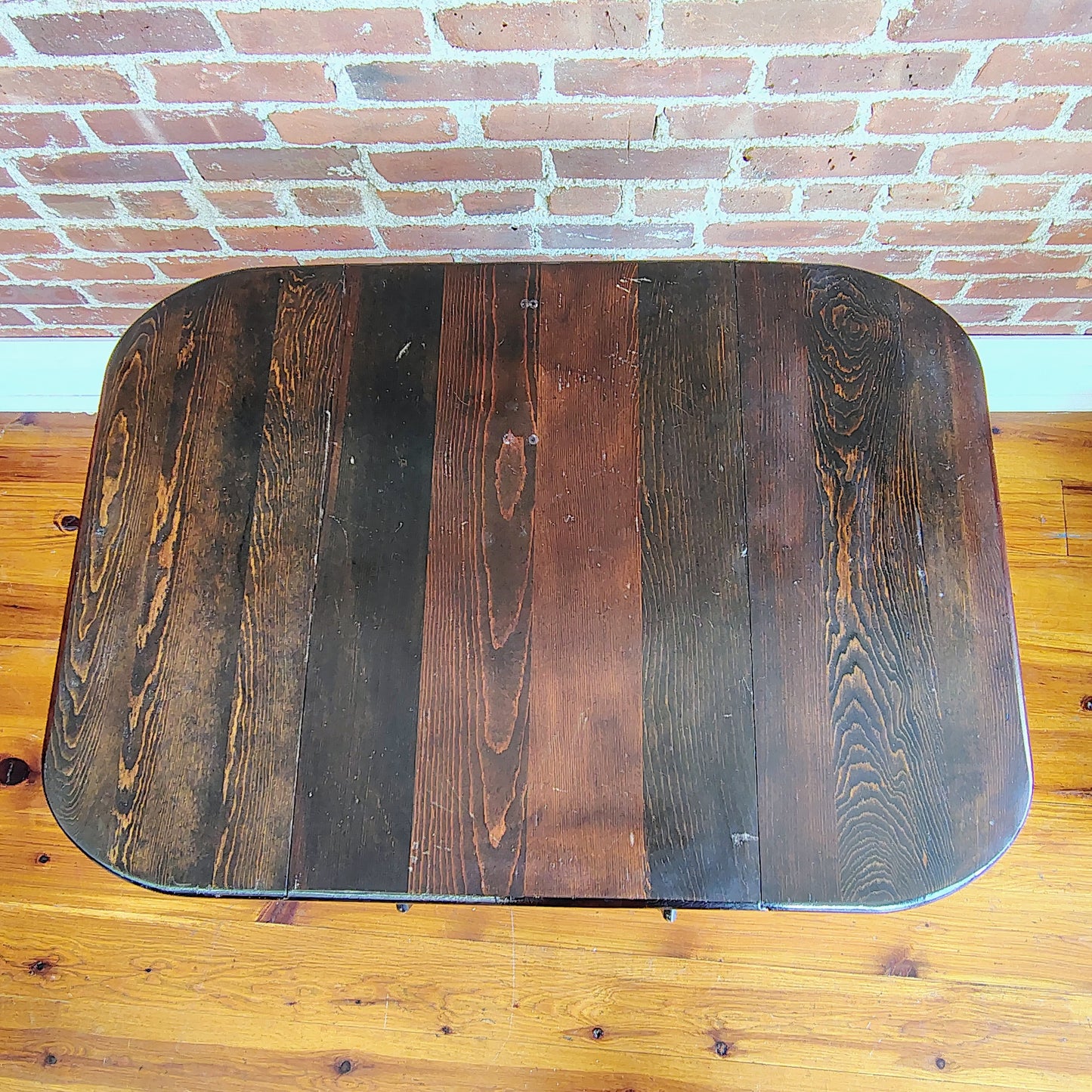 Vintage Dark Wood Tea Cart with Drawer and Removable Tray, 16” x 24” x 28”