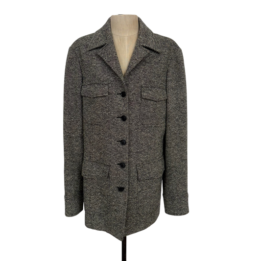 Vintage Anne Klein Wool Tweed Coat (Size 6)