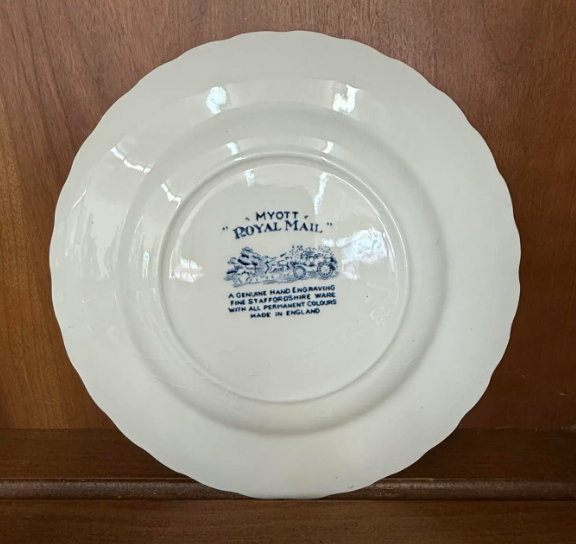 Vintage Staffordshire England Myott “Royal Mail” China Set – 60-Piece Service for 12, Never Used, Original Boxes (C. 1950s–60s)